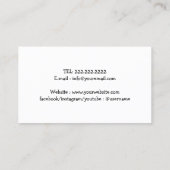 Pet Sitter Dog Walker Cute 3 kleurenafdrukken Visitekaartje (Achterkant)