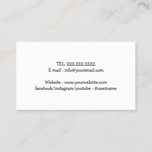 Pet Sitter Dog Walker Cute 3 kleurenafdrukken Visitekaartje (Achterkant)