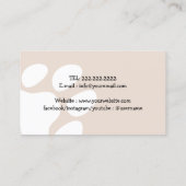 Pet Sitter Dog Walker Cute Paw Heart Velvet Visitekaartje (Achterkant)