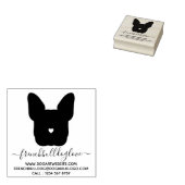 Pet Sitter Dog Walker French Bulldog Rubberstempel (Gestempeld)