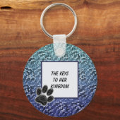 Pet Sitter Dog Walker House Key Access Dank u Sleutelhanger (Voorkant)