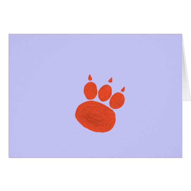 Pet Sitter & Dog Walker Paw Print (Voorkant Horizontaal)