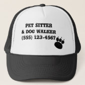 Pet Sitter & Dog Walker Paw Print (Voorkant)