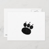 Pet Sitter & Dog Walker Paw Print Briefkaart (Voorkant / Achterkant)