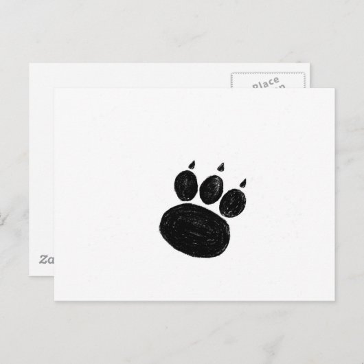 Pet Sitter & Dog Walker Paw Print Briefkaart (Voorkant / Achterkant)