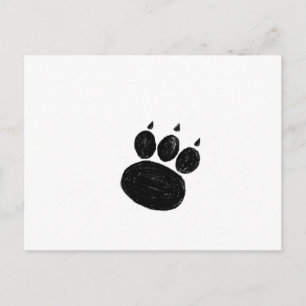 Pet Sitter & Dog Walker Paw Print Briefkaart