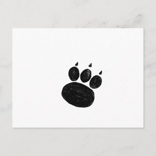 Pet Sitter & Dog Walker Paw Print Briefkaart (Voorkant)