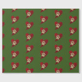 Pet Sitter Dog Walker Paw Print Happy Holiday Cadeaupapier (Vlak)