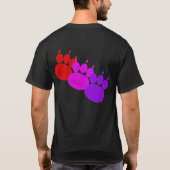Pet Sitter & Dog Walker Paw Print T-shirt (Achterkant)