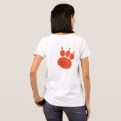 Pet Sitter & Dog Walker Paw Print T-shirt (Achterkant volledig)