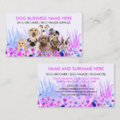 Pet Sitter dog Walker pet boutique rescue Visitekaartje (Voorkant / Achterkant)