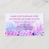 Pet Sitter dog Walker pet boutique rescue Visitekaartje (Achterkant)
