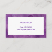 Pet Sitter Dog Walker Waterverf Cat Silhouette Visitekaartje (Achterkant)