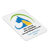 Pet Sitter Dog Walking Service Magneet (Rechterzijde)