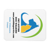 Pet Sitter Dog Walking Service Magneet (Horizontaal)