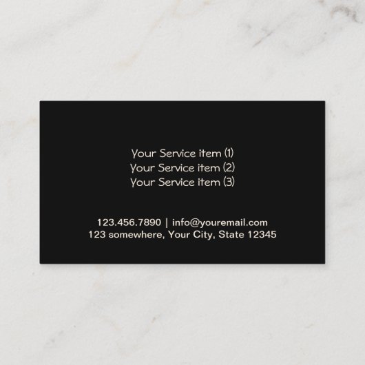 Pet Sitter Elegant Black & Gold Paw Print Visitekaartje (Achterkant)