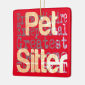 Pet Sitter Extraordinaire Keramisch Ornament (Links)