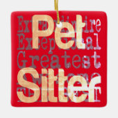 Pet Sitter Extraordinaire Keramisch Ornament (Voorkant)