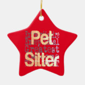 Pet Sitter Extraordinaire Keramisch Ornament (Voorkant)