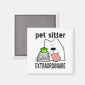 Pet Sitter Extraordinaire Magneet (Voorkant / Achterkant)