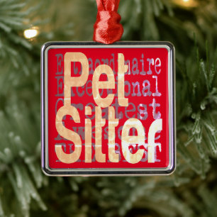 Pet Sitter Extraordinaire Metalen Ornament