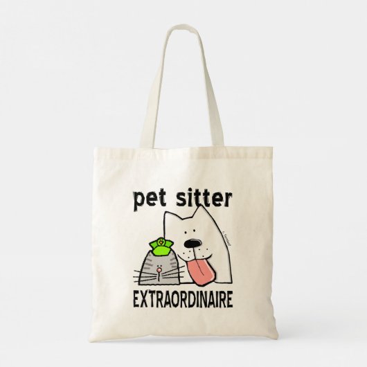 Pet Sitter Extraordinaire Tote Bag (Achterkant)