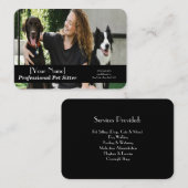 Pet Sitter Foto, Contact, Diensten Visitekaartje (Voorkant / Achterkant)