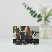  Pet Sitter Foto, Contact, Diensten Visitekaartje (Staand voorkant)