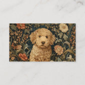 Pet Sitter Goldendoodle Puppy Elegant  Visitekaartje (Achterkant)