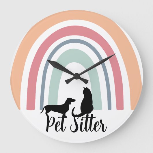 Pet Sitter Grote Klok (Voorkant)