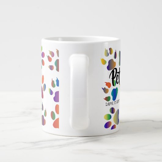 Pet Sitter Grote Koffiekop (Achterkant)