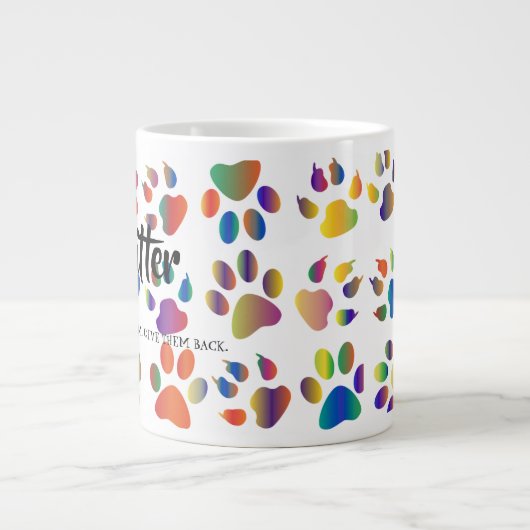 Pet Sitter Grote Koffiekop (Voorkant)