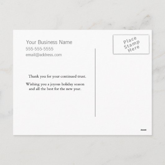 Pet Sitter Holiday Briefkaart (Achterkant)