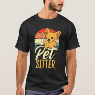 Pet Sitter Hond Grafisch Huisdier Zittende Dierlij T-shirt