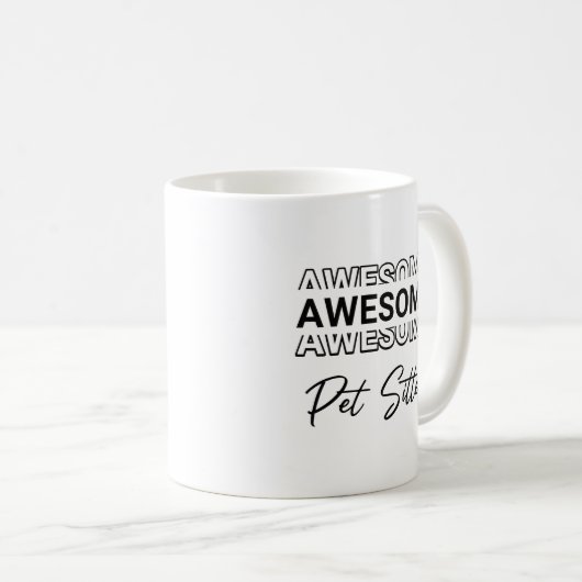 Pet Sitter Hond Walker Waardering Dank u Koffiemok (Voorkant rechts)