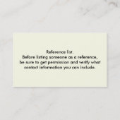 Pet sitter Kat metgezel Visitekaartje (Achterkant)