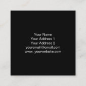 Pet Sitter Leuke Kattenfoto Vierkante Visitekaartje (Achterkant)