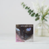 Pet Sitter Leuke Kattenfoto Vierkante Visitekaartje (Staand voorkant)