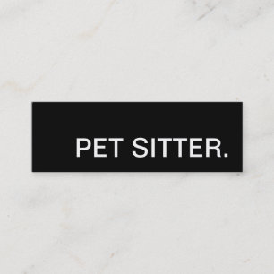 Pet Sitter. Loyaliteit Punch Card Klantenkaartje