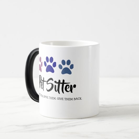 Pet Sitter Magische Mok (Voorkant links)