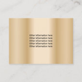 Pet Sitter Pet Salon Gold Paw Logo Benoeming Afsprakenkaartje (Achterkant)