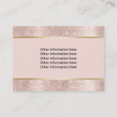 Pet Sitter Pet Sitting Blush Roos Gold Appointing Afsprakenkaartje (Achterkant)