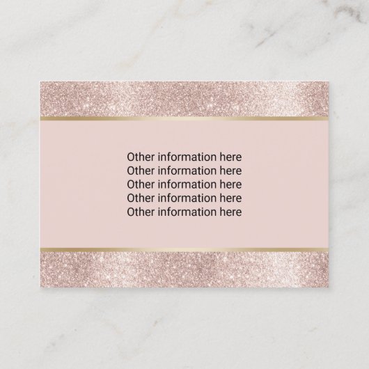 Pet Sitter Pet Sitting Blush Roos Gold Appointing Afsprakenkaartje (Achterkant)