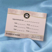 Pet Sitter Pet Sitting Blush Roos Gold Appointing Afsprakenkaartje