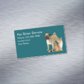 Pet Sitter Service Eenvoudige Visitekaartje Magnet Magnetisch Visitekaartje (Voorbeeld)