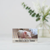 Pet Sitter Service Visitekaartje (Staand voorkant)