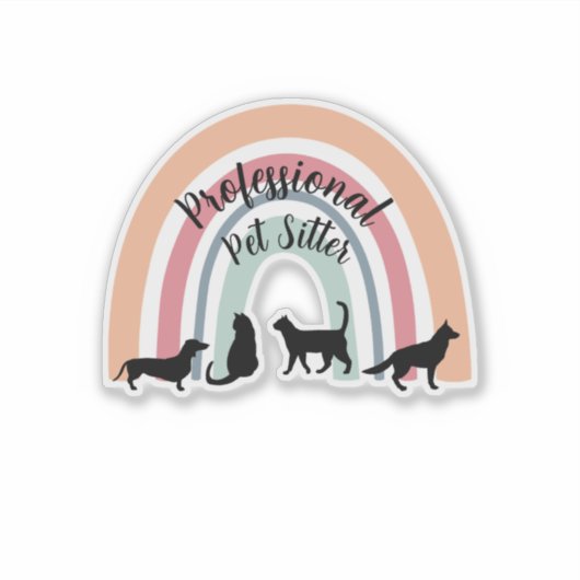 Pet Sitter Sticker (Voorkant)