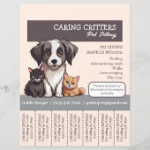 Pet Sitter Tear-Away Flyer (Voorkant)