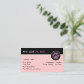 Pet Sitter Trendy Eenvoudige Visitekaartjes (Staand voorkant)
