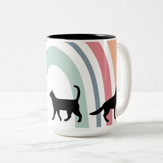 Pet Sitter Tweekleurige Koffiemok (Voorkant rechts)